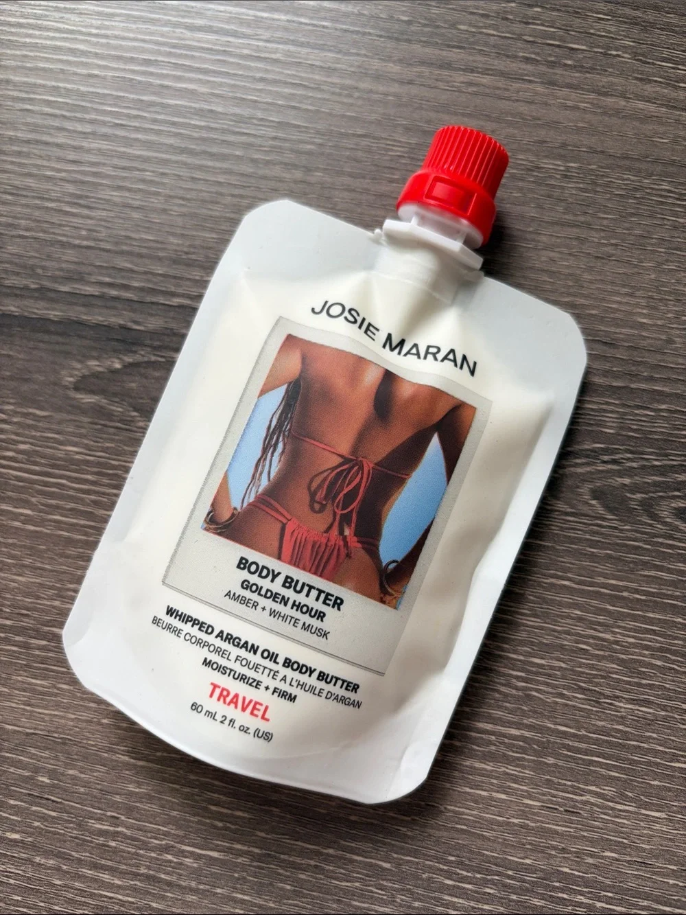❤️$10 Josie Maran Body Butter Golden Hour Amber + White Musk 60ml